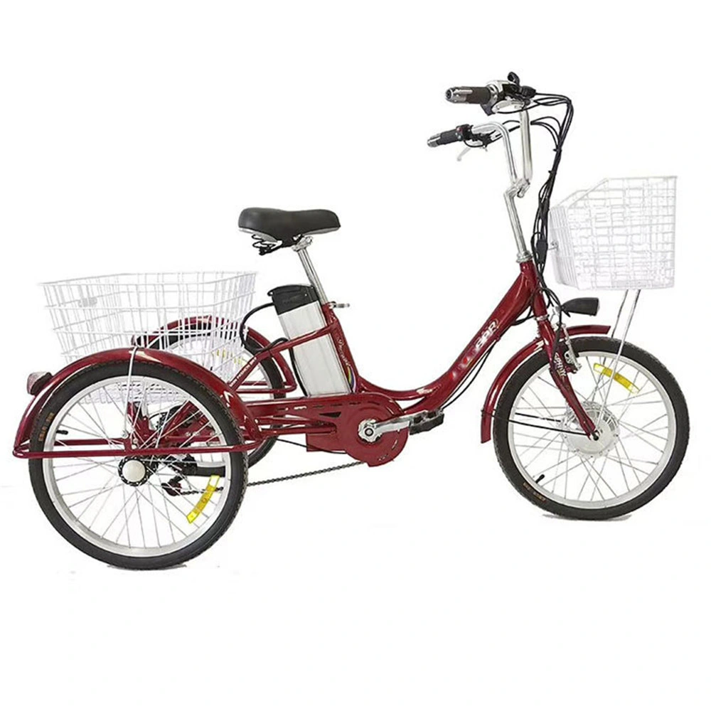 Hot Sell Electric Lady City Bike Bicycle Tricycle Trikevtuvia 24 Inch Electric Trike Fat Tire36V Lithium Battery Electric Drift Scooter Trike