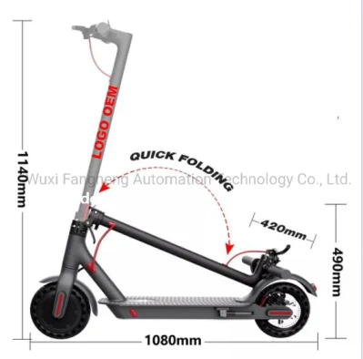 Scooter électrique pliable pour adultes de 8,5 pouces avec moteur 250W